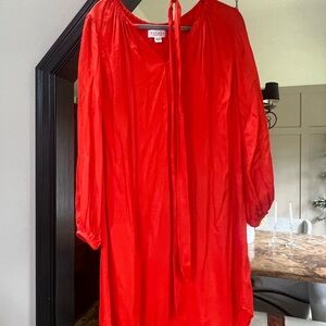 BRAND NEW XS Velvet by Graham and Spence Peach/Red Dress